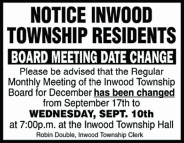 Meeting date change ...